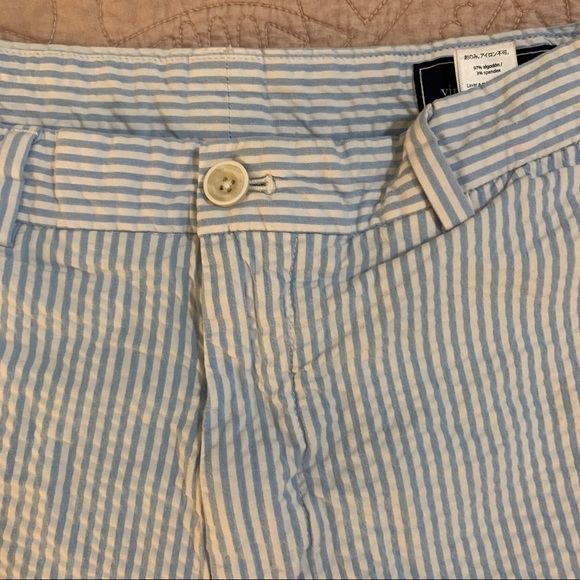 Vineyard Vines | Light Blue Seersucker Shorts - Picture 3 of 4